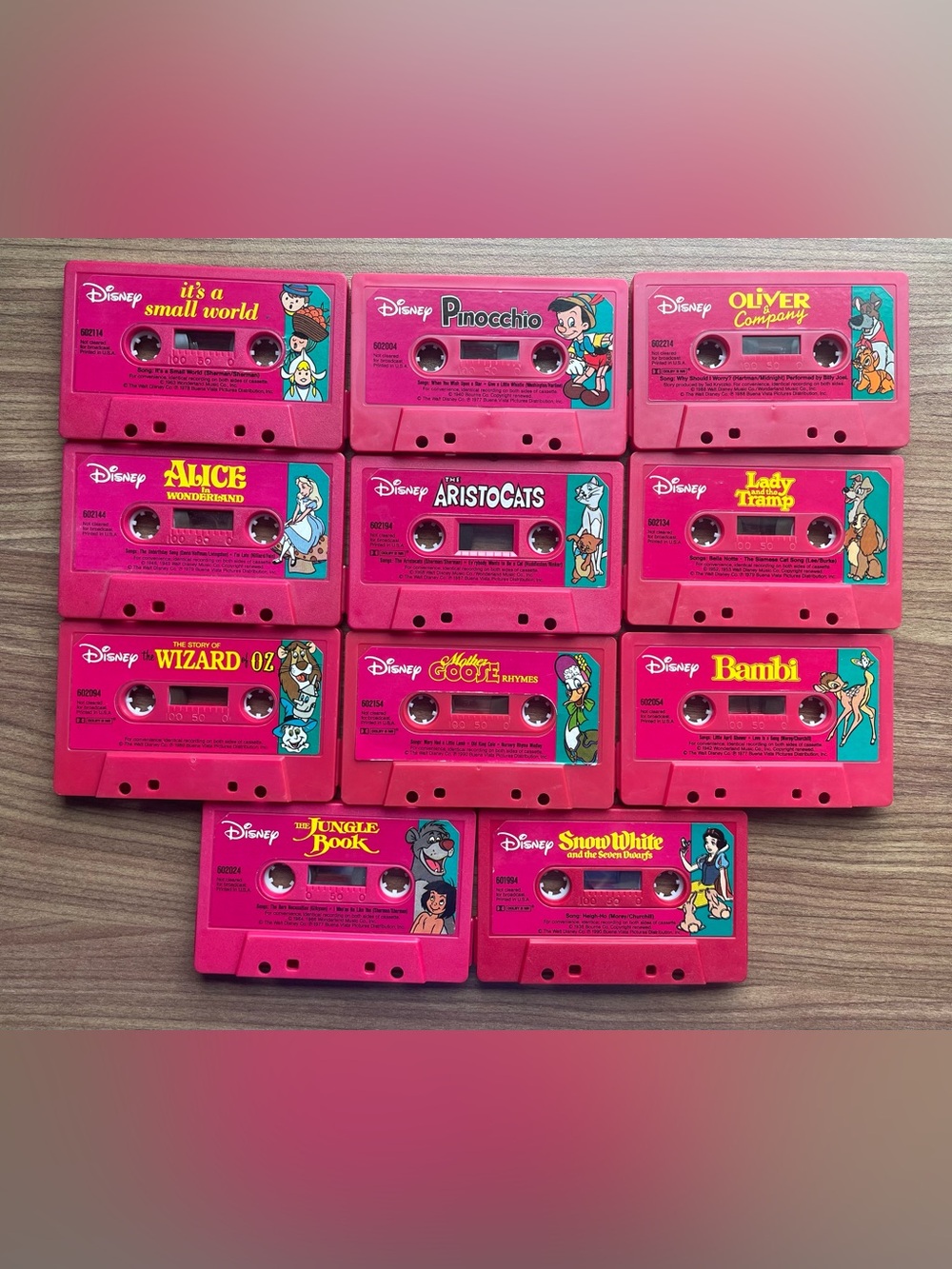Rare Vintage Disney Cassette Tape Megalot 70s-90s (32)